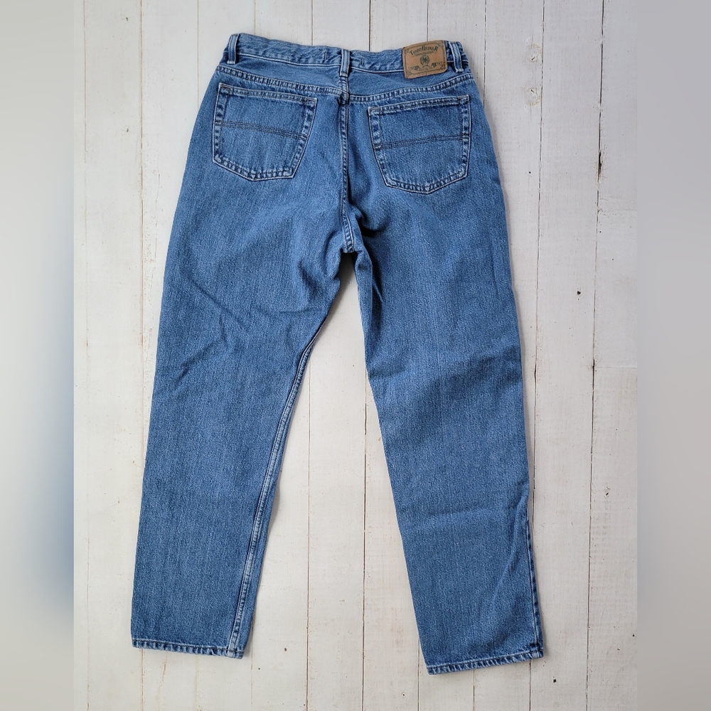 Vintage Tommy Hilfiger Woman's Classic Fit Jeans Tapered Leg Stone Washed 2000